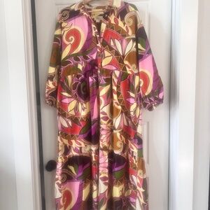 Anthropologie Bettina Tiered Shirt Dress by Maeve 2x